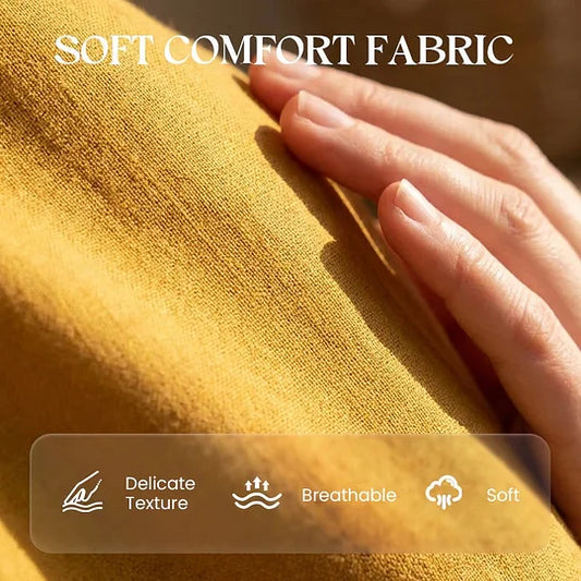 👗Vestido midi largo para mulher com decote redondo e bolsos – conforto sem esforço e elegância para o dia a dia✨